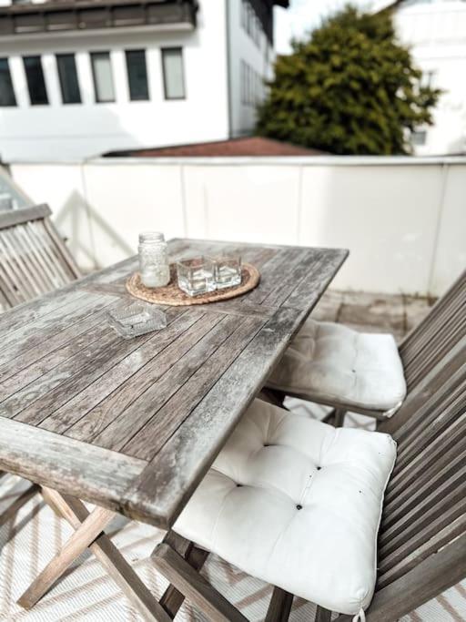 Zentrale Wohnung + Dachterrasse Sonthofen Exterior foto