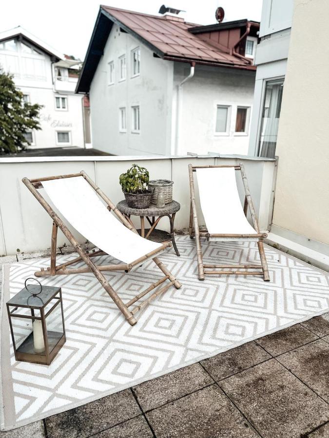 Zentrale Wohnung + Dachterrasse Sonthofen Exterior foto