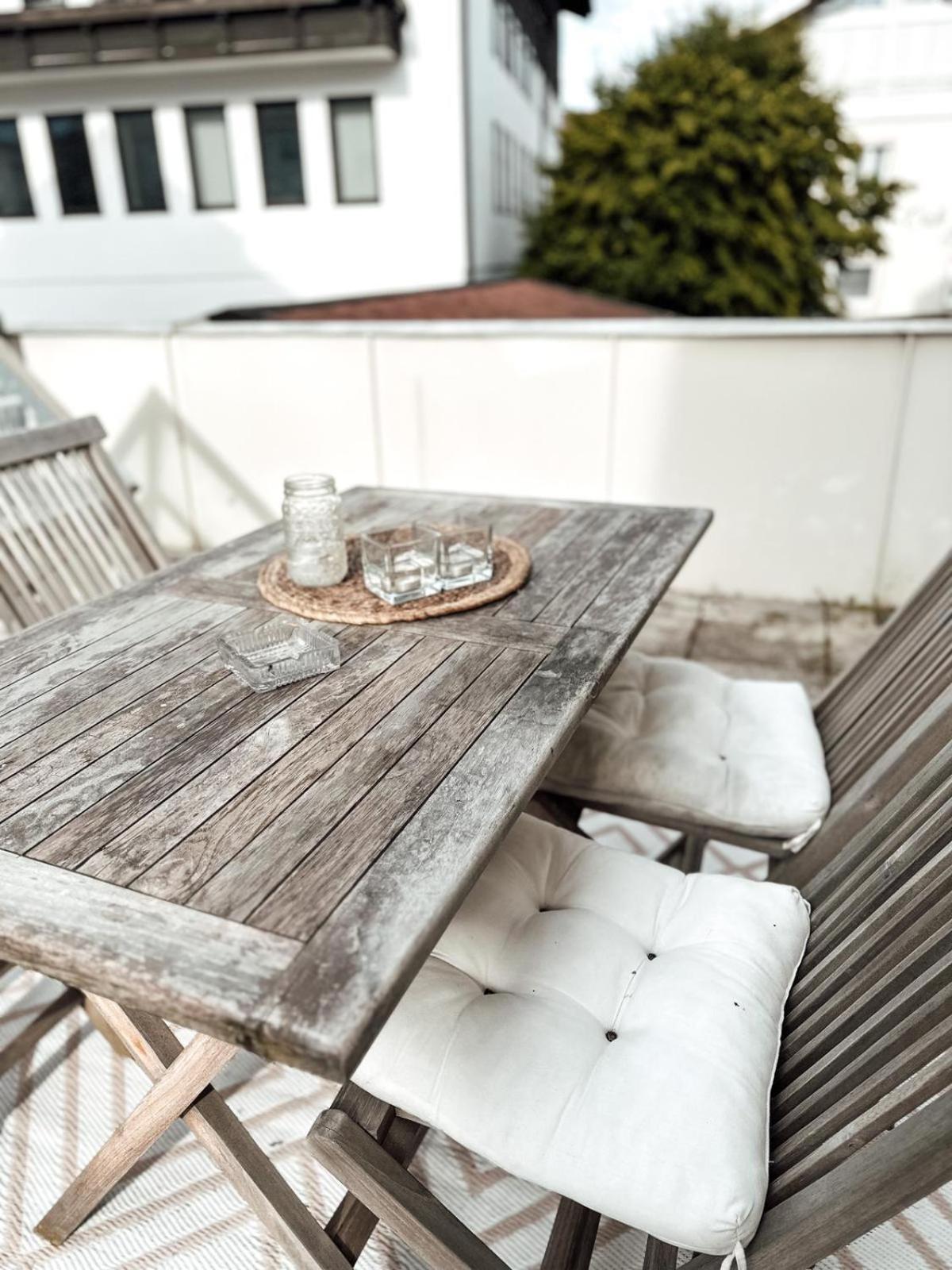 Zentrale Wohnung + Dachterrasse Sonthofen Exterior foto